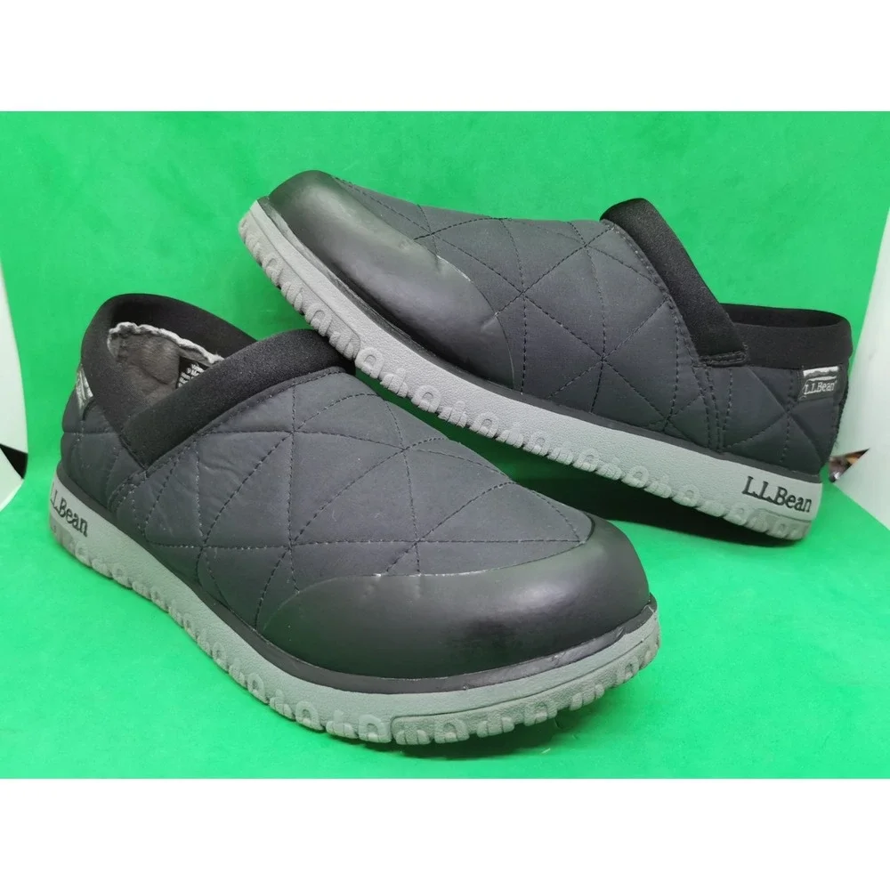 LL Bean Ultralight PrimaLoft Slip-On Shoes Women's Size 9 M Black Waterproof